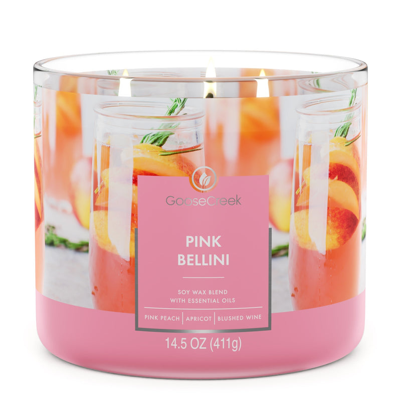 Pink Bellini Large 3-Wick  Candle w8f98
